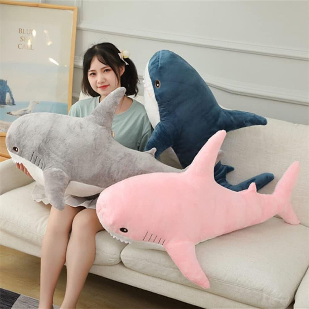 24 inches Pink Shark Soft Stuffed Animal Plush - Picture 4 of 5